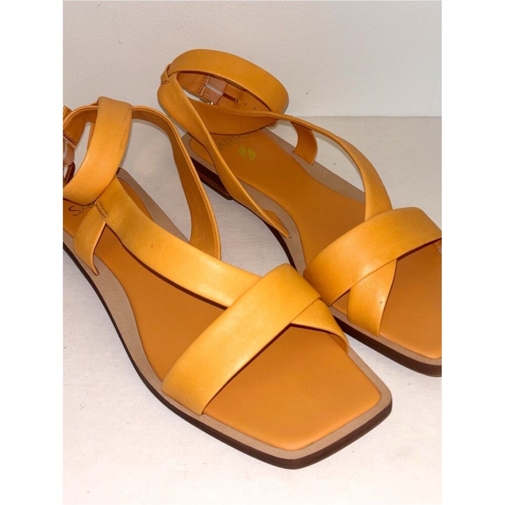 Franco Sarto Orange Leather Sandals 8.5